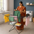 Parasnath Steel Black Color  Foldable Cloth Drying Stand 