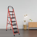 Parasnath GoUp 7 Step Red Steel Foldable Ladder