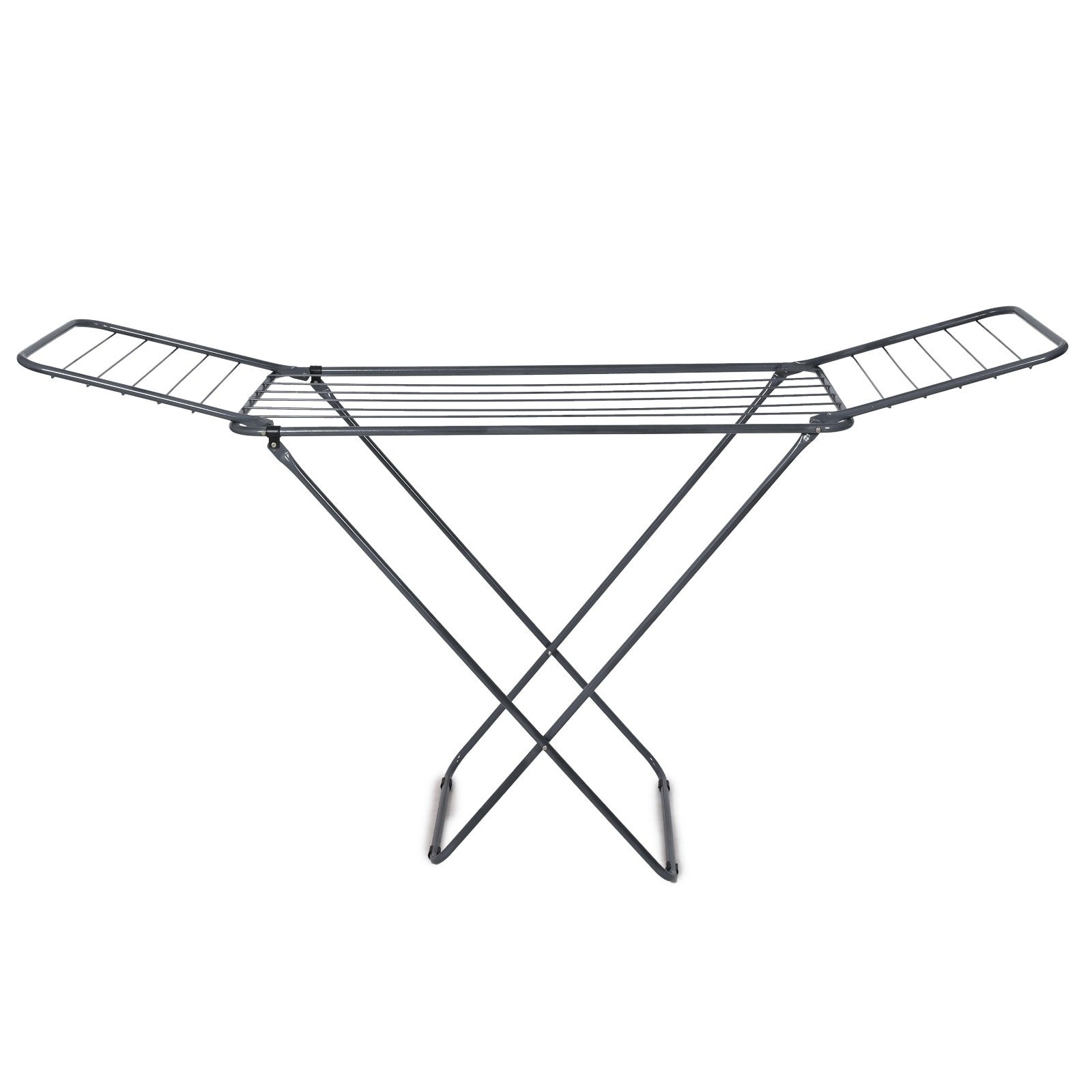 PARASNATH Winsome Cloth Drying Stand – Foldable, Lightweight, Durable Alloy Steel Laundry Rack for Indoor & Outdoor Use, Multiple Drying Rails, Made in India (Grey) - PARASNATH