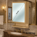Parasnath New Look Nut Brown Bathroom Cabinet with Mirror 
