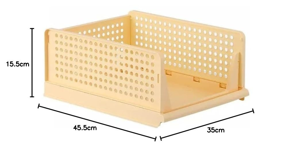 Parasnath Stylera Yellow Fabric Storage Box – Foldable & Stackable