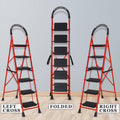 Parasnath GoUp 6 Step Red Steel Foldable Ladder