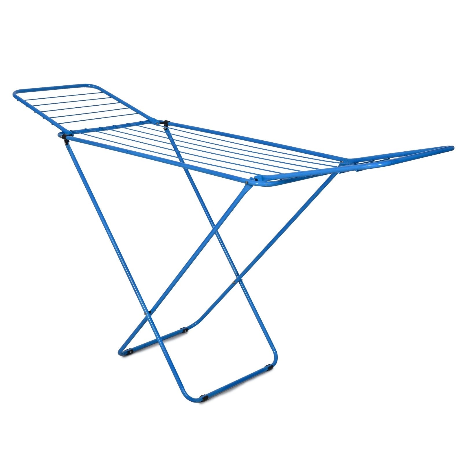PARASNATH Winsome Cloth Drying Stand – Foldable, Lightweight, Durable Alloy Steel Laundry Rack for Indoor & Outdoor Use, Multiple Drying Rails, Made in India (Blue) - PARASNATH