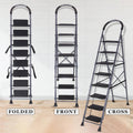 Parasnath GoUp 8 Step Foldable Steel Grey Ladder