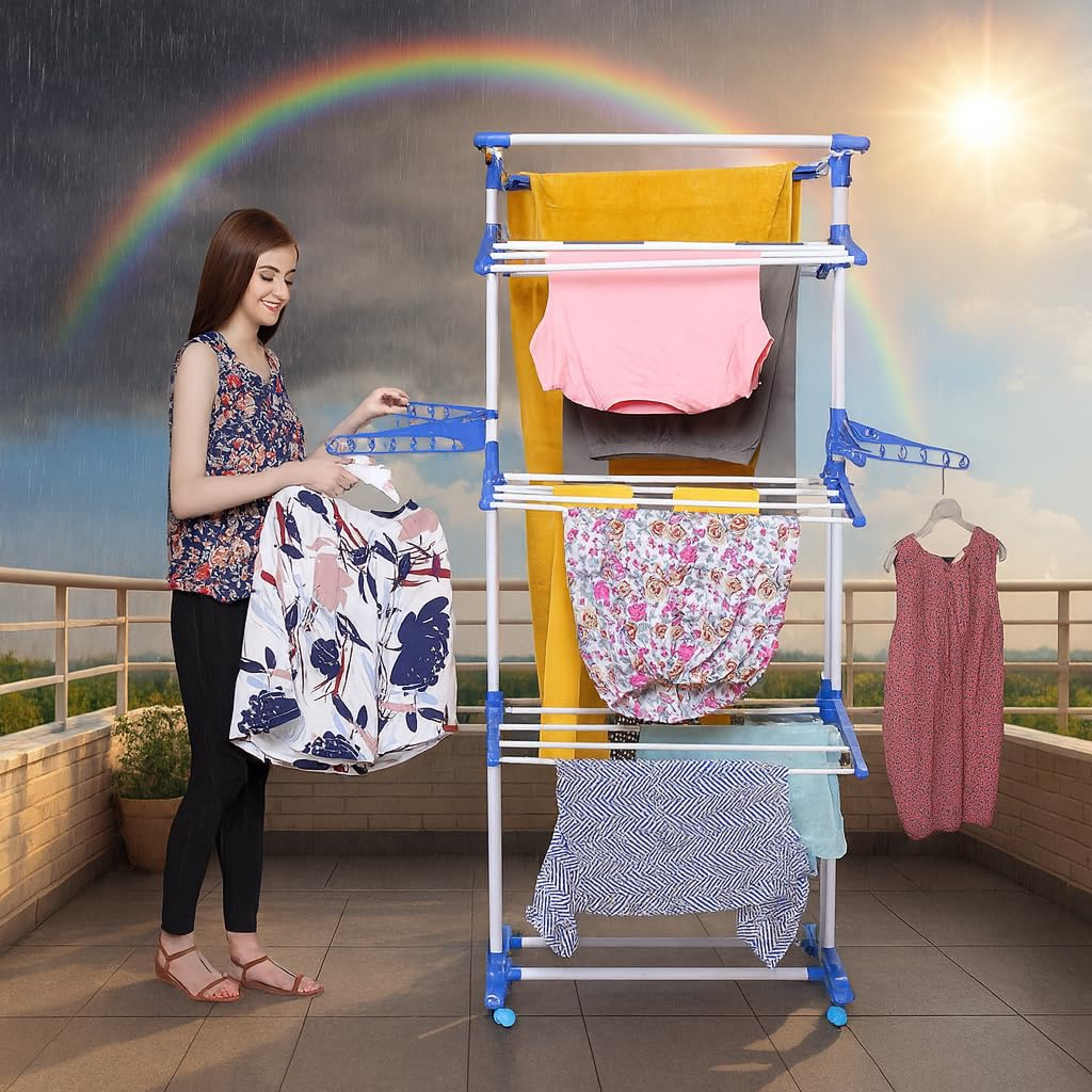 Foldable Parasnath Clothes Drying Rack for Home & Balcony