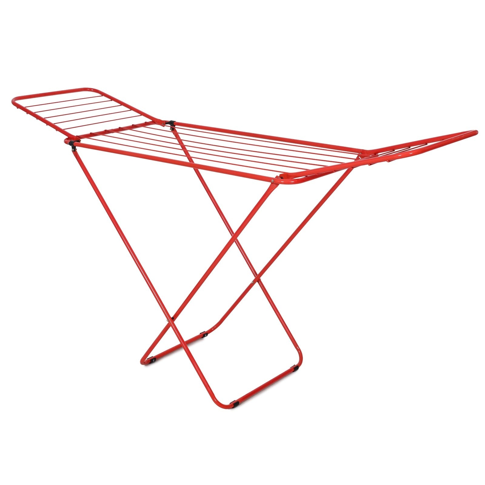 PARASNATH Winsome Cloth Drying Stand – Foldable, Lightweight, Durable Alloy Steel Laundry Rack for Indoor & Outdoor Use, Multiple Drying Rails, Made in India (Red) - PARASNATH