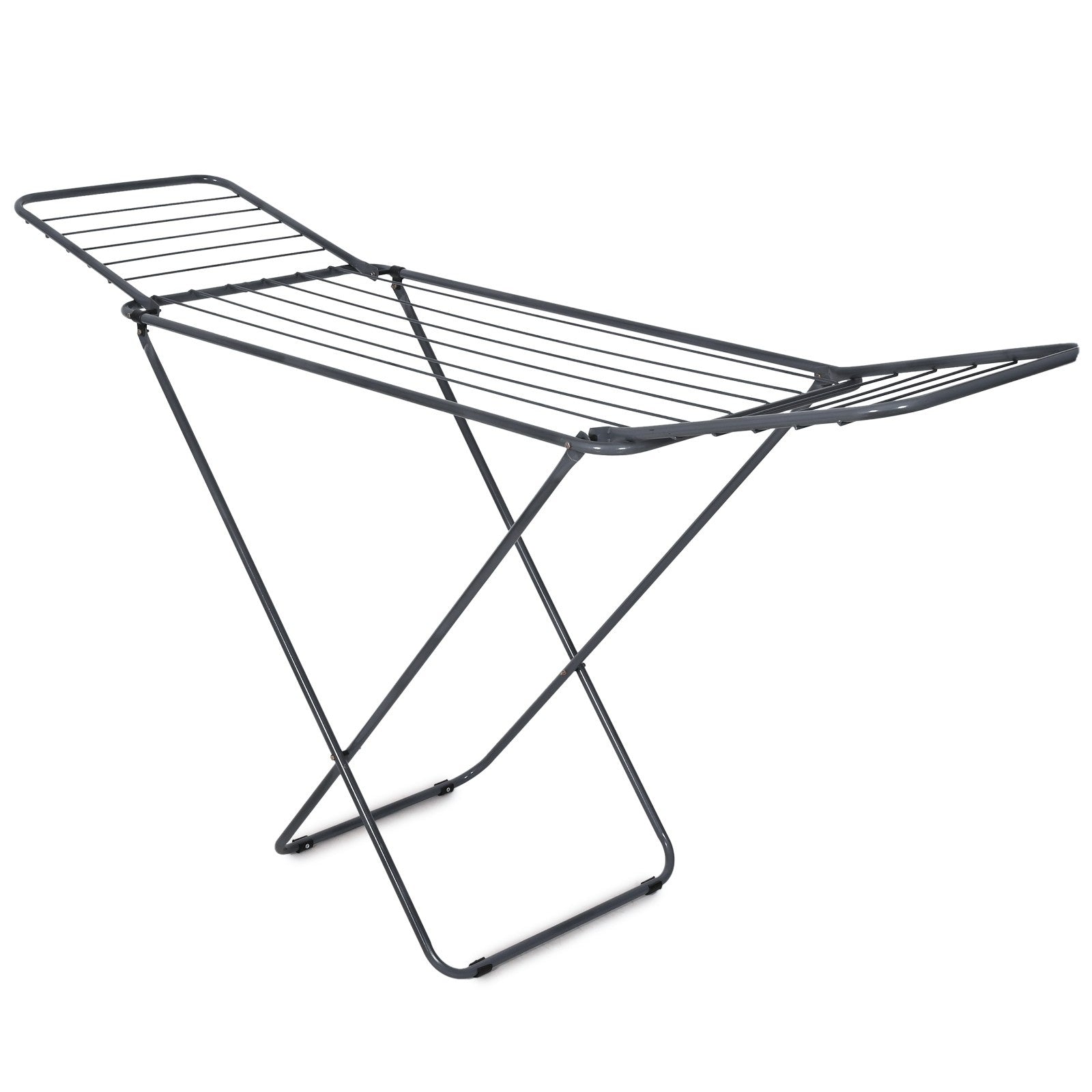 PARASNATH Winsome Cloth Drying Stand – Foldable, Lightweight, Durable Alloy Steel Laundry Rack for Indoor & Outdoor Use, Multiple Drying Rails, Made in India (Grey) - PARASNATH