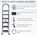 Parasnath GoUp 6 Step Foldable Steel Grey Step Ladder