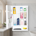 Parasnath New Look White Bathroom Cabinet with Mirror