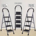 Parasnath GoUp 4 Step Grey Steel Ladder