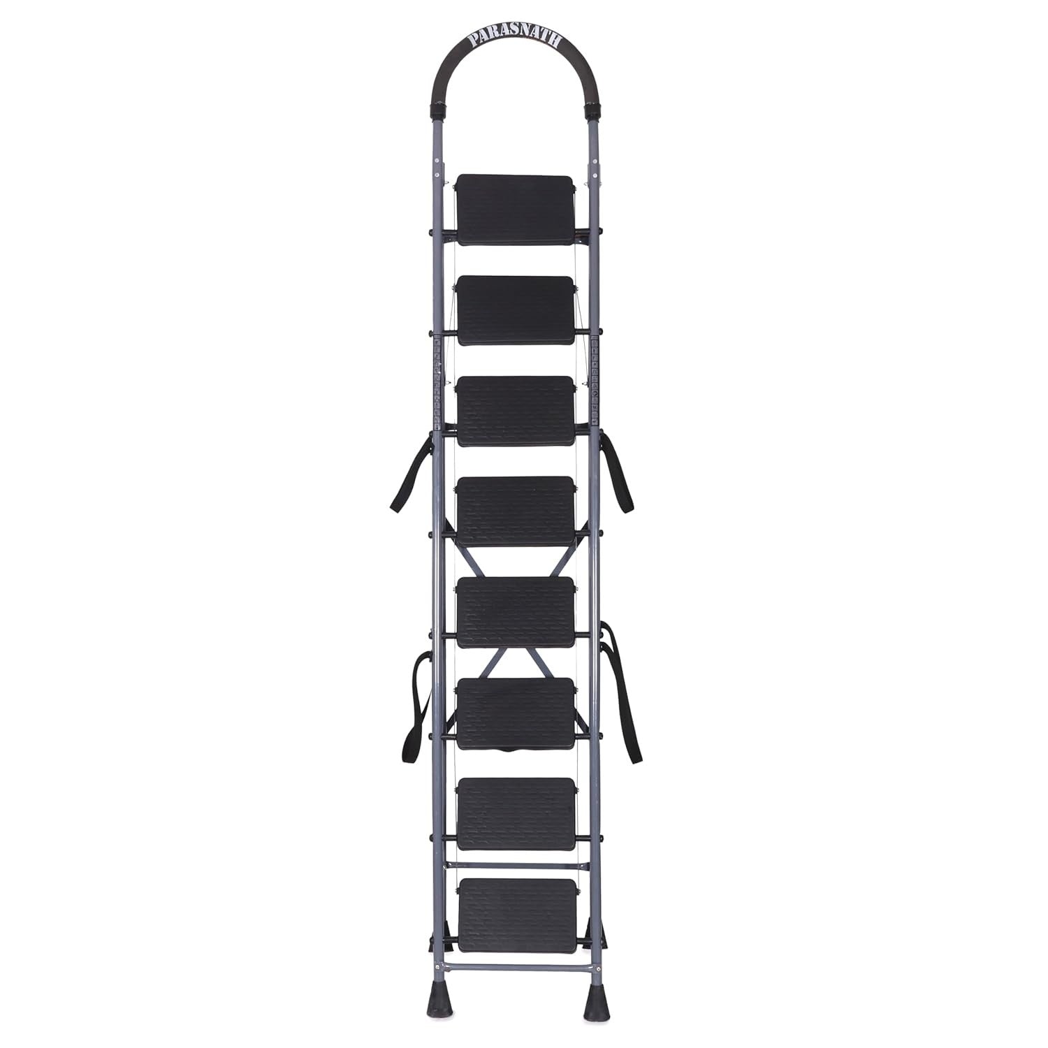 Parasnath GoUp 8 Step Foldable Steel Grey Ladder