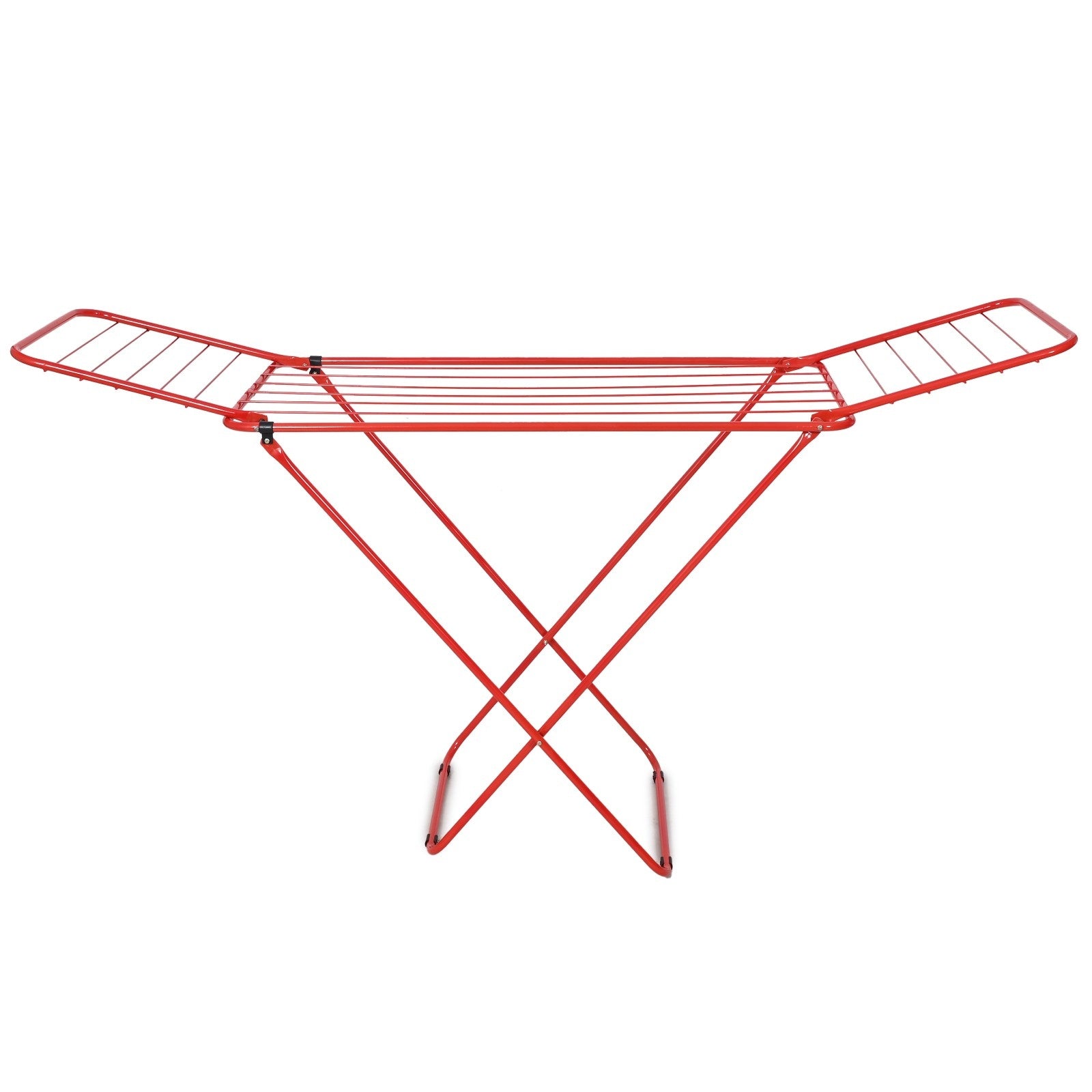 PARASNATH Winsome Cloth Drying Stand – Foldable, Lightweight, Durable Alloy Steel Laundry Rack for Indoor & Outdoor Use, Multiple Drying Rails, Made in India (Red) - PARASNATH
