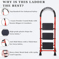 Parasnath GoUp 3 Step Red Steel Foldable Ladder