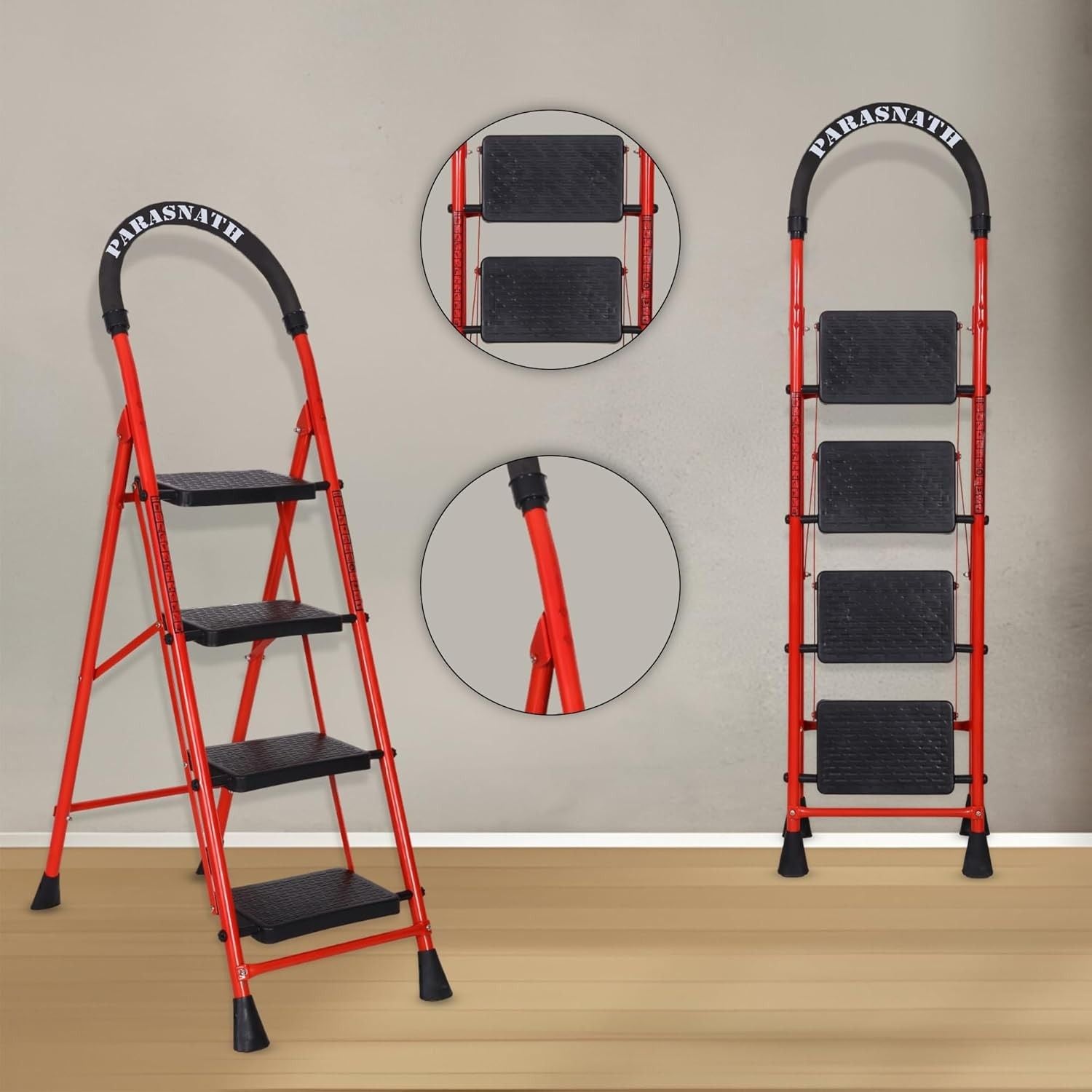 Parasnath GoUp 4 Step Foldable Steel Ladder
