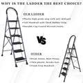 Parasnath GoUp 6 Step Foldable Steel Grey Step Ladder