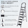 Parasnath GoUp 8 Step Foldable Steel Grey Ladder