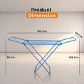 PARASNATH Winsome Cloth Drying Stand – Foldable, Lightweight, Durable Alloy Steel Laundry Rack for Indoor & Outdoor Use, Multiple Drying Rails, Made in India (Blue) - PARASNATH