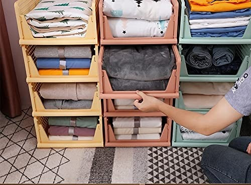 Parasnath Pink Foldable Wardrobe Organizer 