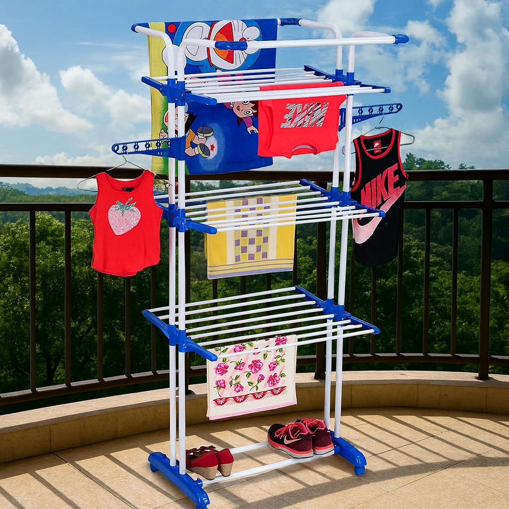 Foldable Parasnath Clothes Drying Rack for Home & Balcony