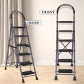 Parasnath GoUp 6 Step Foldable Steel Grey Step Ladder