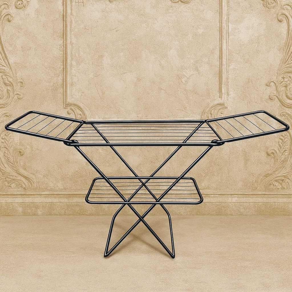 Parasnath Steel Black Color  Foldable Cloth Drying Stand 