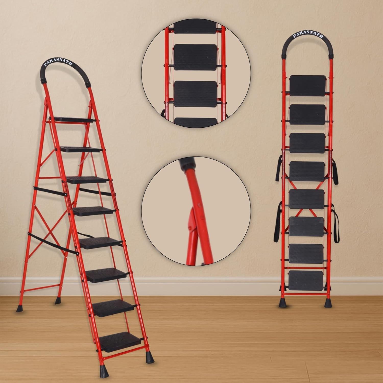 Parasnath GoUp 8 Step Foldable Steel Ladder