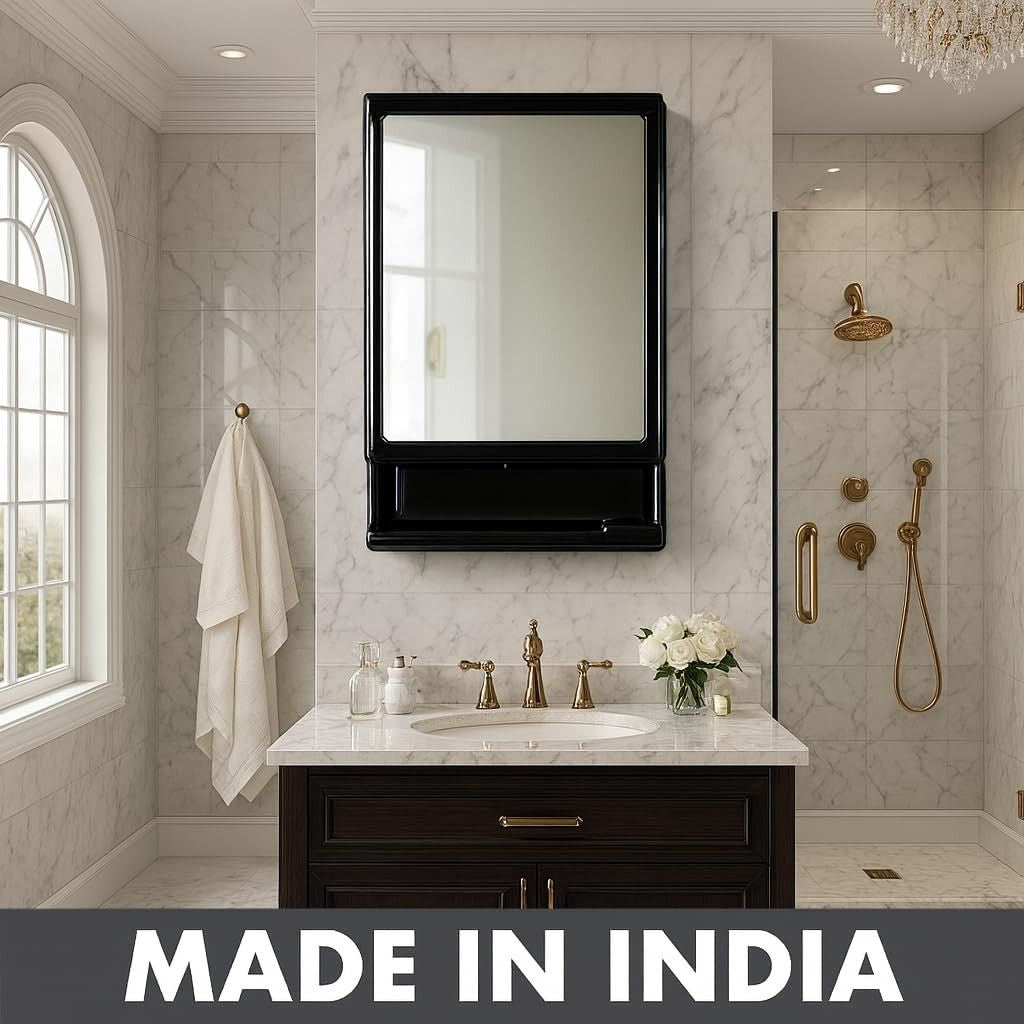 Parasnath New Look Black Bathroom Cabinet 