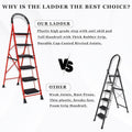 Parasnath GoUp 6 Step Red Steel Foldable Ladder