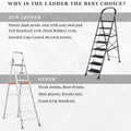 Parasnath GoUp 8 Step Foldable Steel Grey Ladder