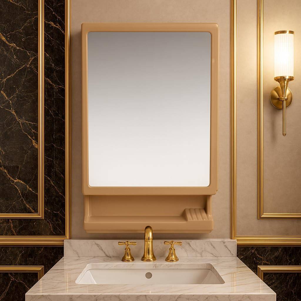 Parasnath New Look Nut Brown Bathroom Cabinet 
