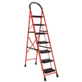 Parasnath GoUp 7 Step Red Steel Foldable Ladder