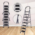 Parasnath GoUp 8 Step Foldable Steel Grey Ladder