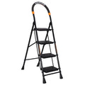 Parasnath GoUp 4 Step Foldable Steel Black Ladder 