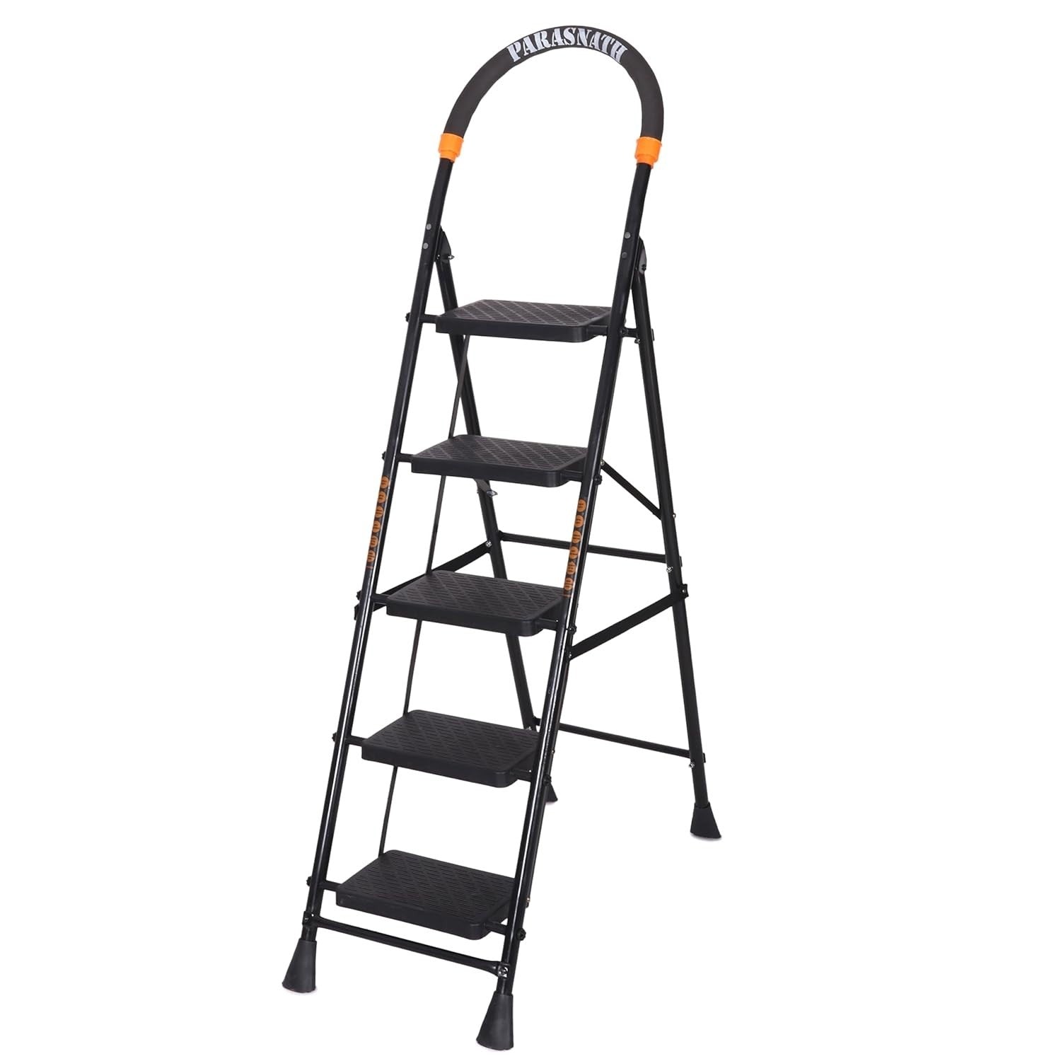 Parasnath GoUp 5 Step Foldable Steel Black Ladder