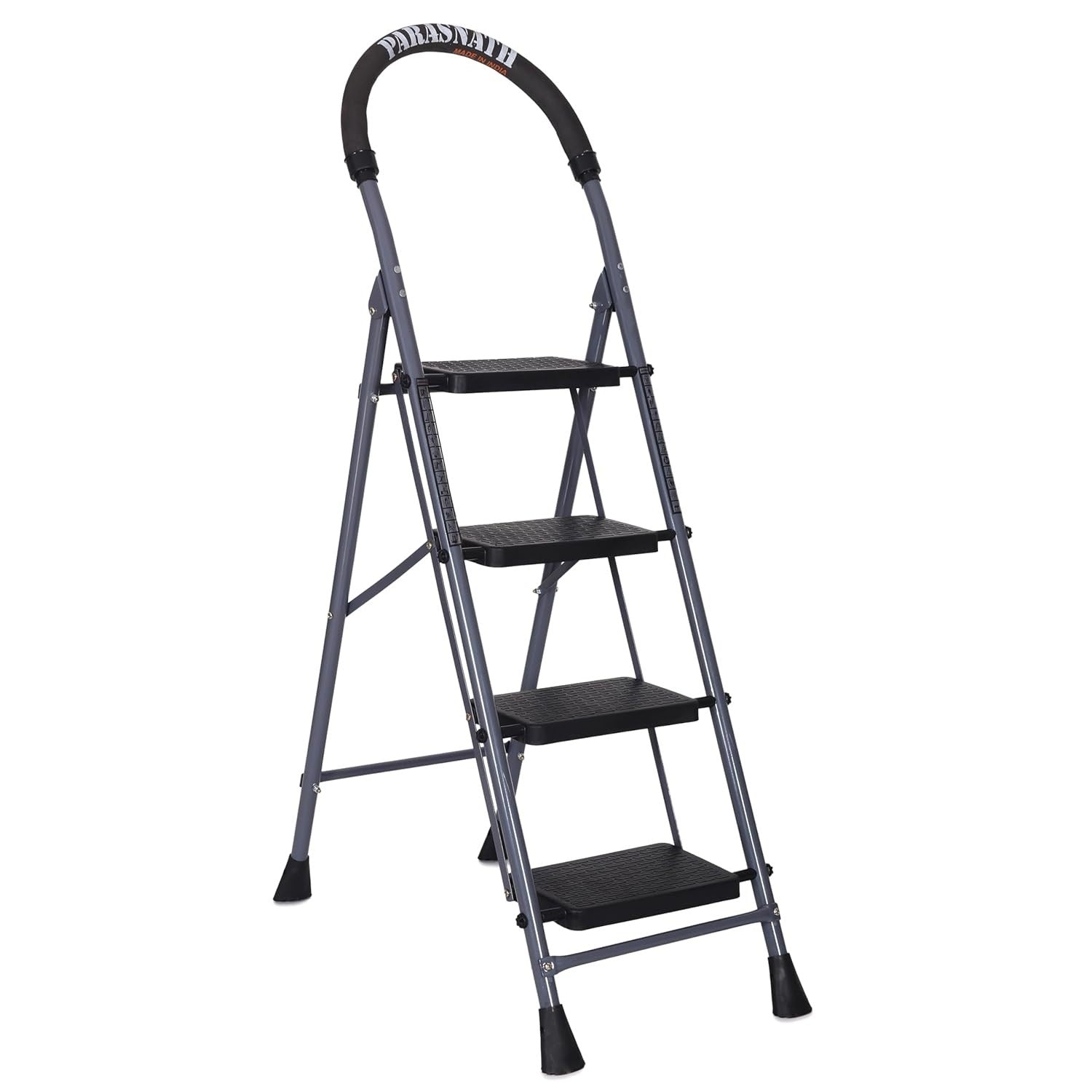 Parasnath GoUp 4 Step Grey Steel Ladder