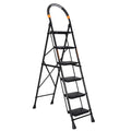 Parasnath GoUp 6 Step Foldable Steel Black Ladder