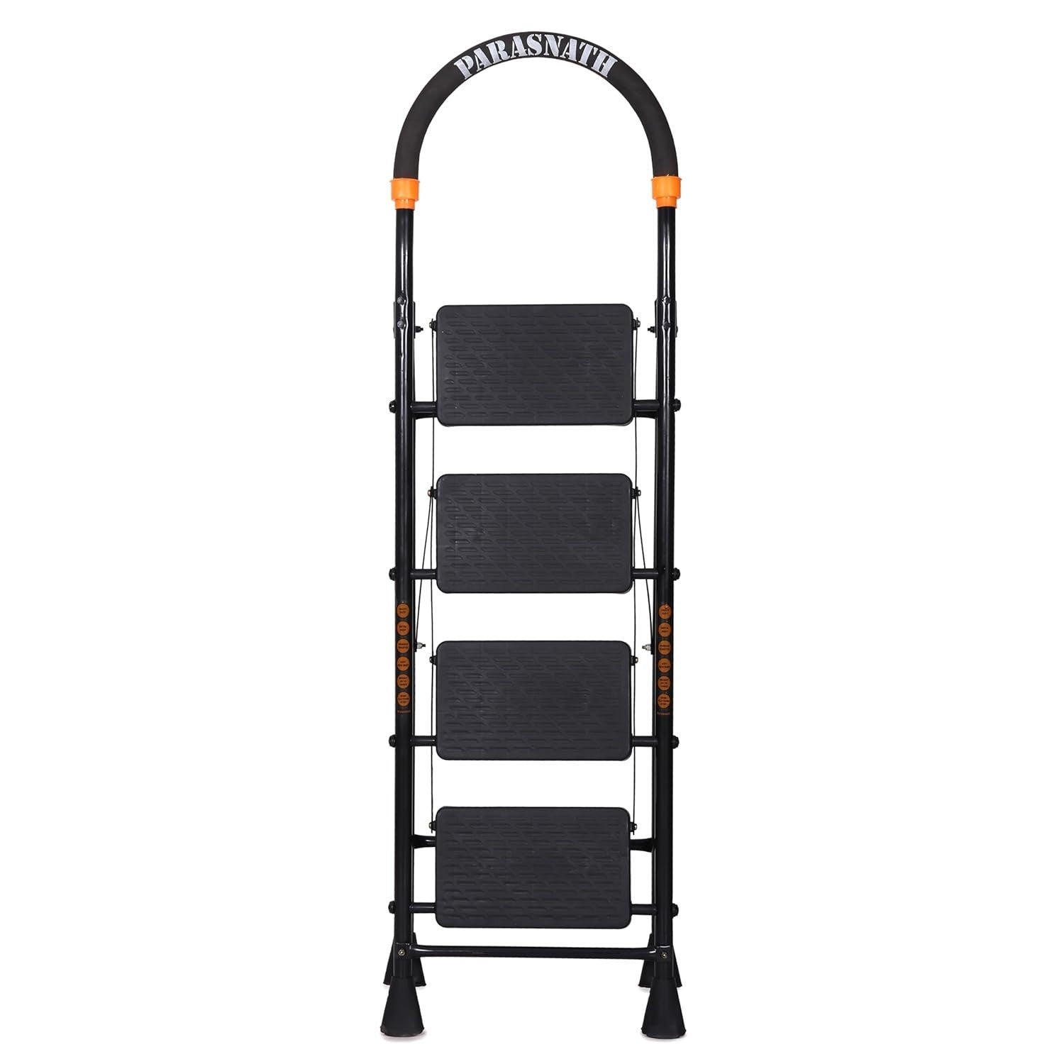 Parasnath GoUp 4 Step Foldable Steel Black Ladder 