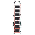 Parasnath GoUp 7 Step Red Steel Foldable Ladder