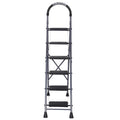 Parasnath GoUp 6 Step Foldable Steel Grey Step Ladder