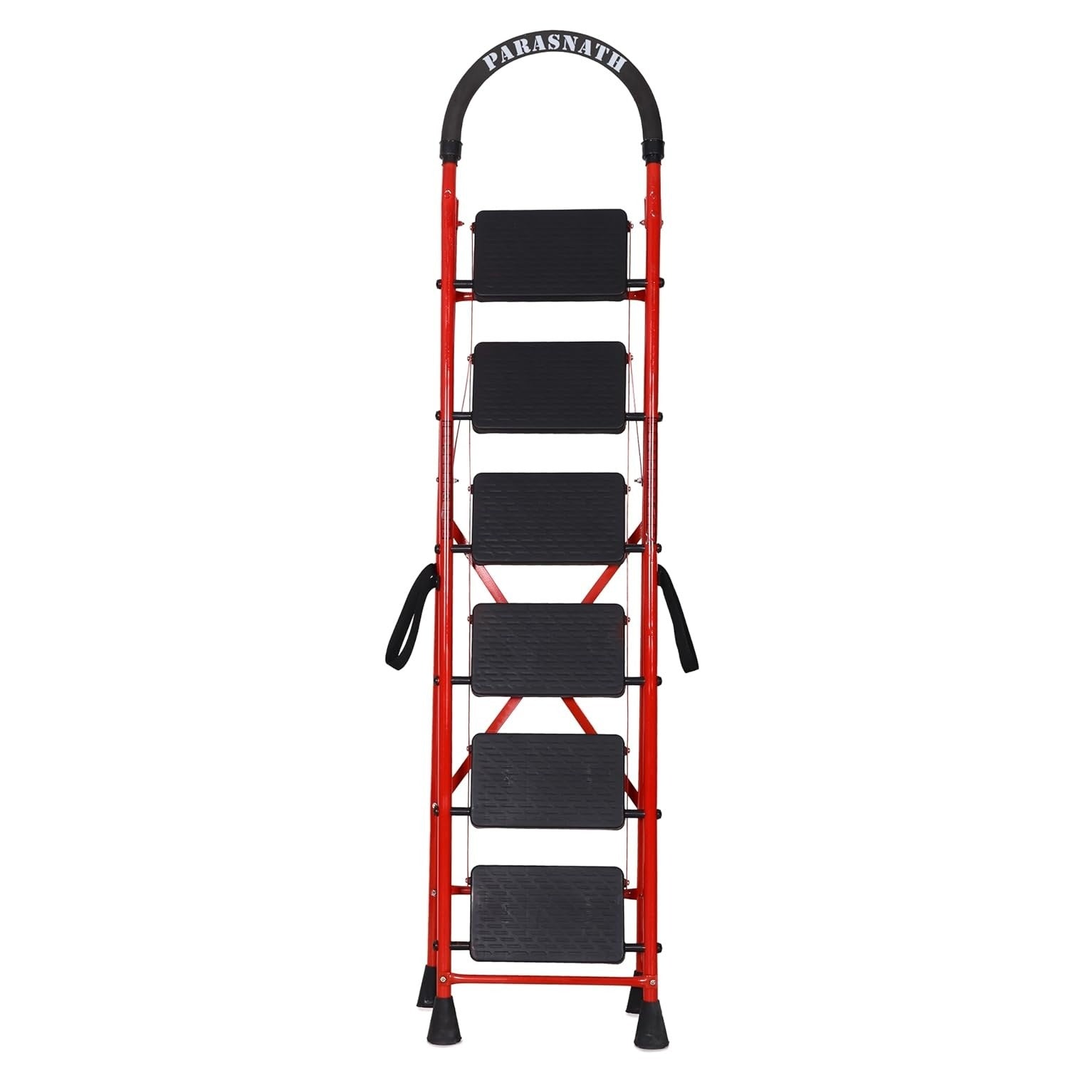 Parasnath GoUp 6 Step Red Steel Foldable Ladder