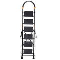 Parasnath GoUp 6 Step Foldable Steel Black Ladder