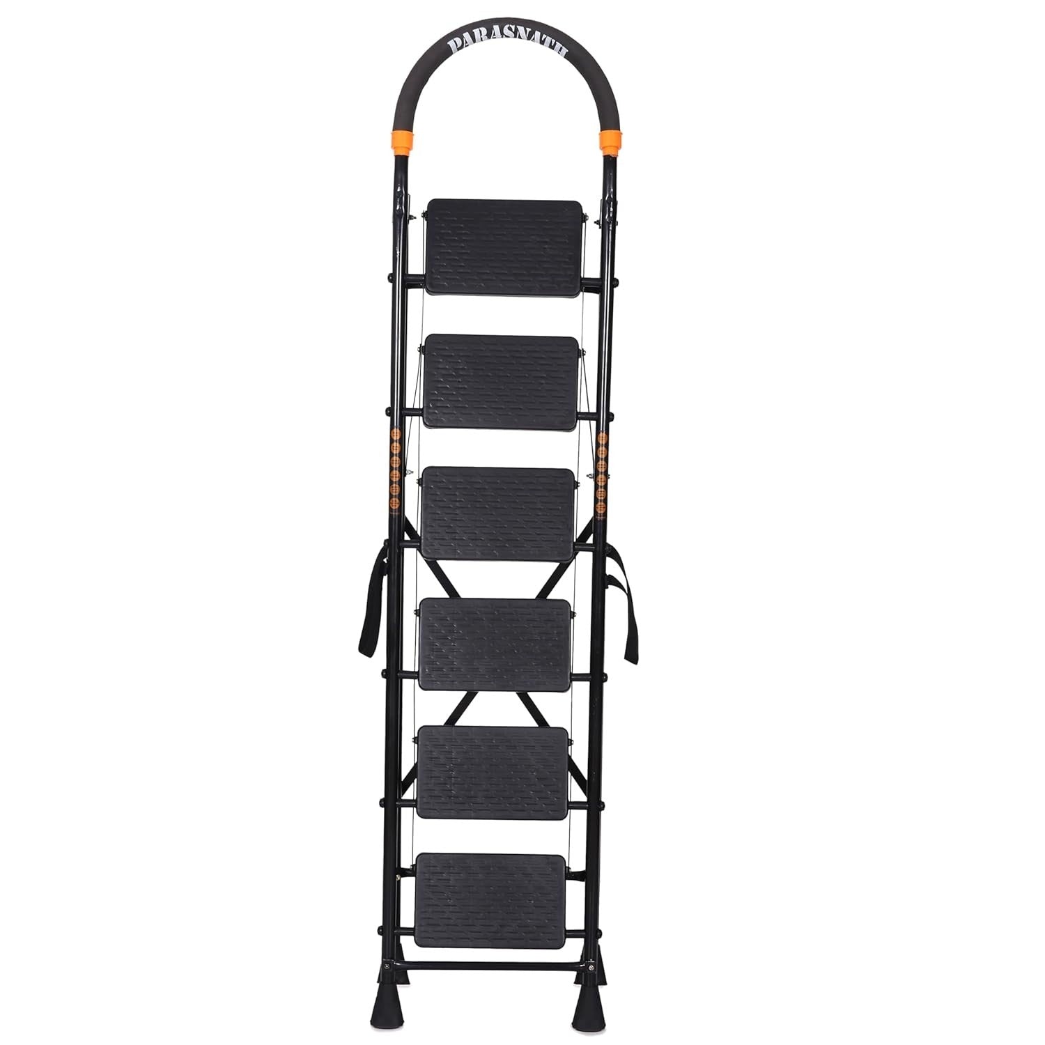 Parasnath GoUp 6 Step Foldable Steel Black Ladder