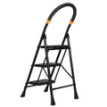 Parasnath GoUp 3 Step Foldable Steel Black Step Ladder