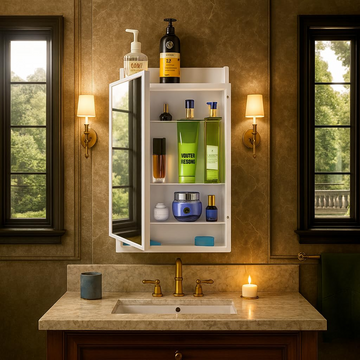 Parasnath Strong Heavy Bathroom Cabinet with Mirror