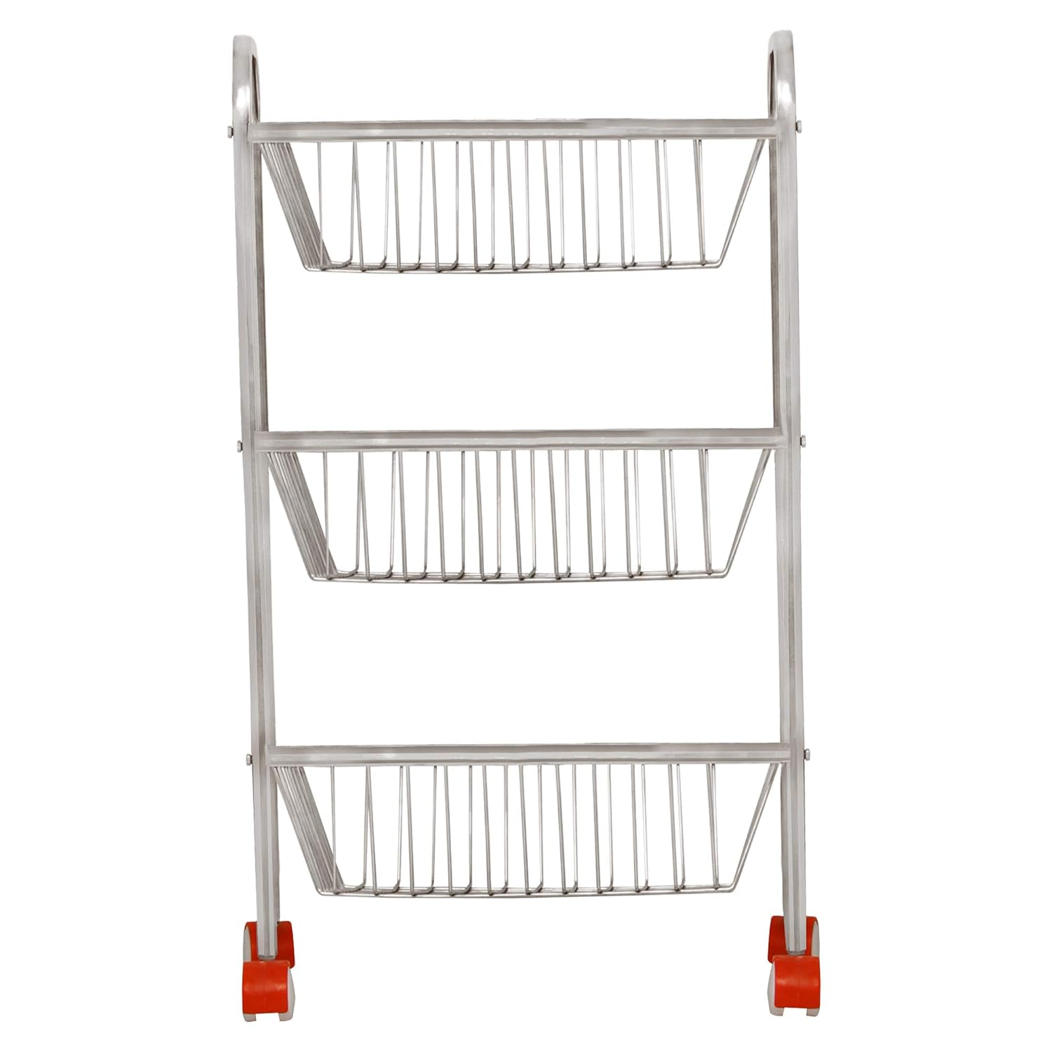 Parasnath 3-Shelf Square Vegetable and Fruit Trolley