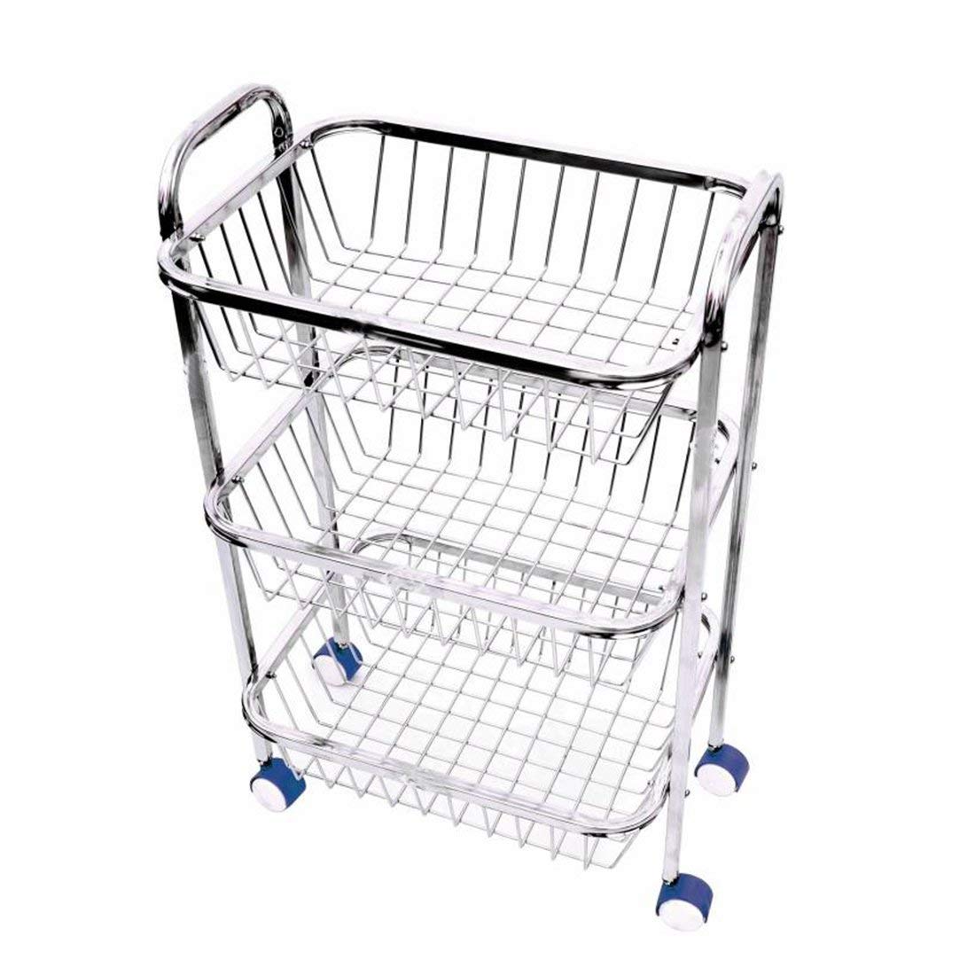 Parasnath 3-Shelf Square Vegetable and Fruit Trolley
