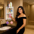 PARASNATH Big Crystal Corner Cabinet Shelf