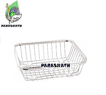 Parasnath Mirror Finish 2 Shelf Square Vegetable and Fruit Trolley