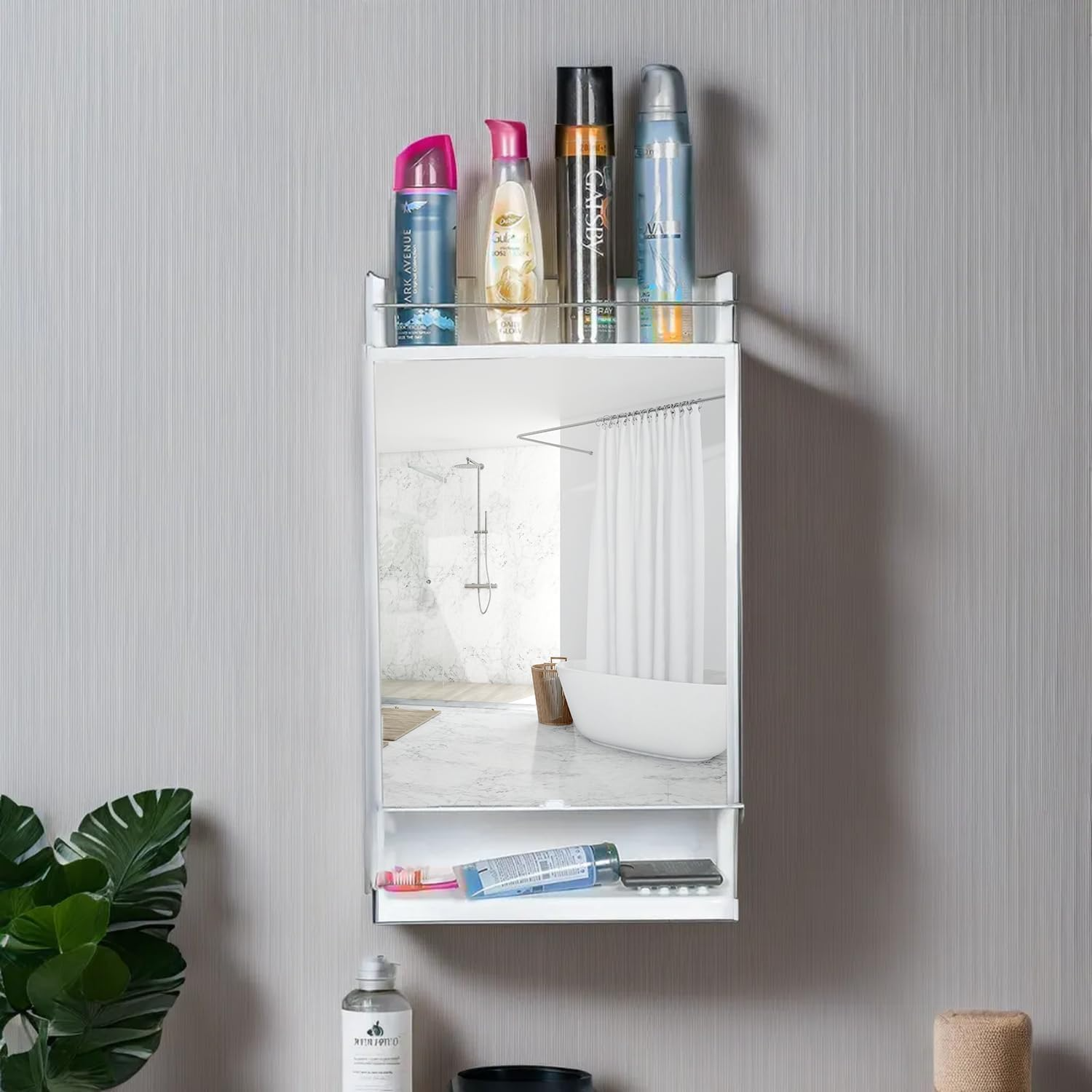 Parasnath Strong Heavy Bathroom Cabinet with Mirror