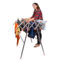 Lotus Stainless Steel Clothes Drying Stand Foldable Durable Multi-Level Laundry Rack